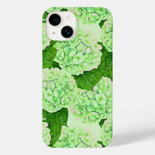 Hydrangea watercolor pattern Case-Mate iPhone 14 case