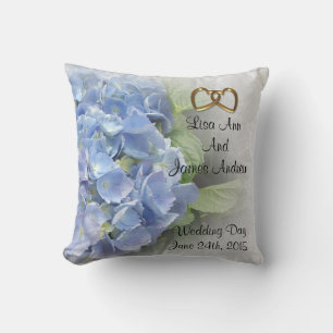 Hydrangea Wedding pillow