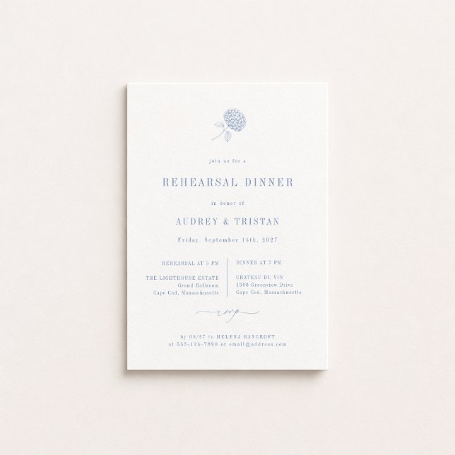 HYDRANGEA Wedding Rehearsal Dinner Announcement (Creator Uploaded)