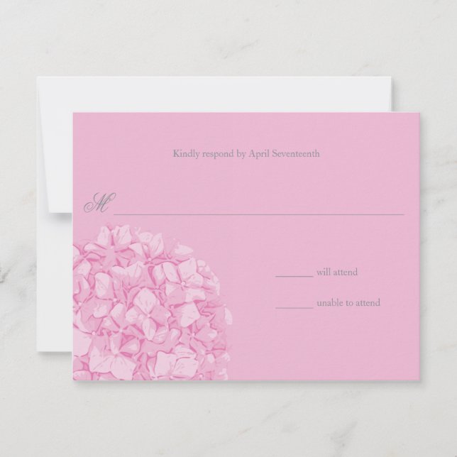 Hydrangea Wedding Response (Front)