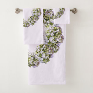 Hydrangea Wreath Bath Towel Set