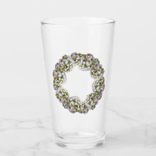 Hydrangea Wreath Glass