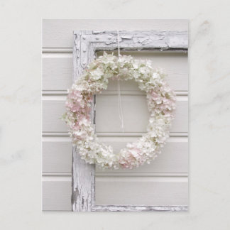 Hydrangea Wreath Postcard
