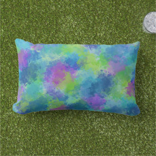 Hydrangeas Abstract Lumbar Cushion