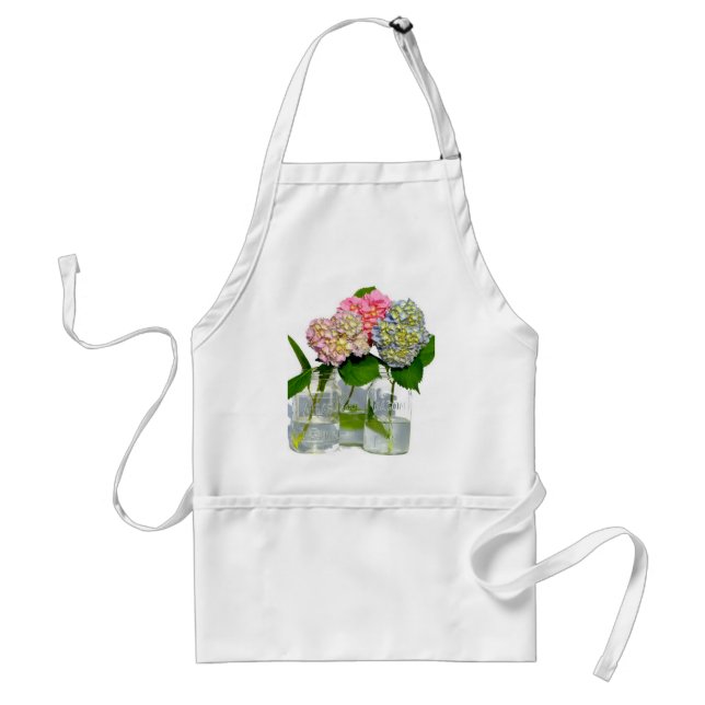 Hydrangeas and Mason jar Standard Apron (Front)