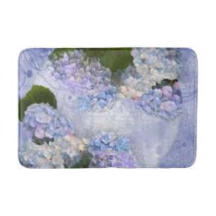 Hydrangeas  bath mat
