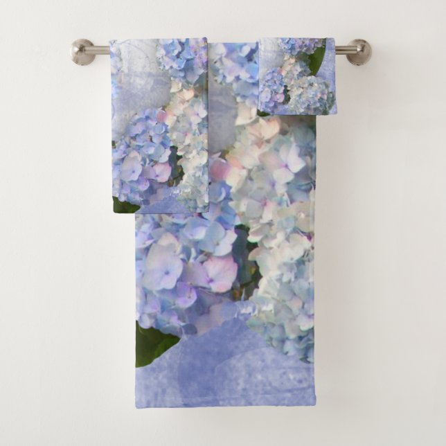 Hydrangeas Bath Towel Set (Insitu)