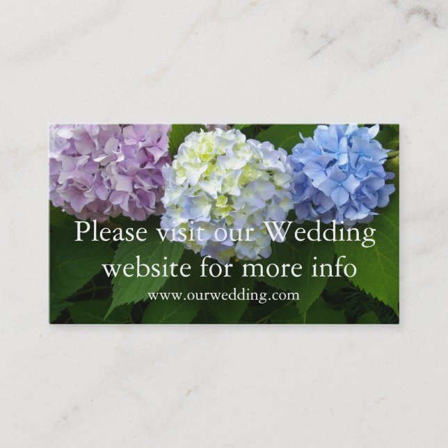 Hydrangeas Business Card (Front)