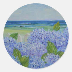 Hydrangeas By The Sea Sticker