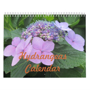 Hydrangeas Customisable Flower Calendar