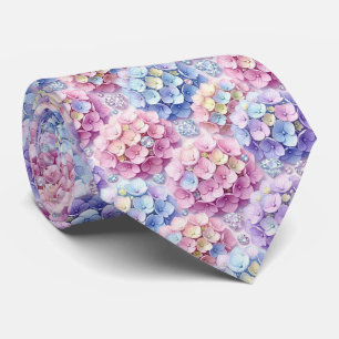 Hydrangeas & Diamonds Wedding and Events Neck Tie