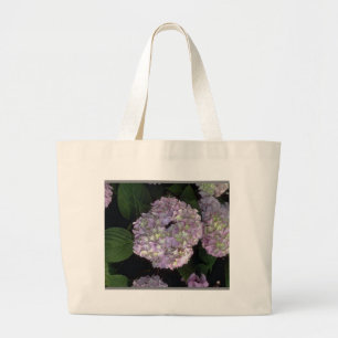 hydrangeas duffle large tote bag