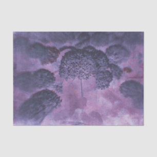 Hydrangeas Floral Purple Elegant Textured Vintage Tissue Paper