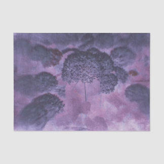 Hydrangeas Floral Purple Elegant Textured Vintage Tissue Paper