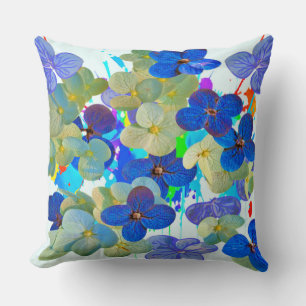 Hydrangeas Flowers Art Print  Cushion