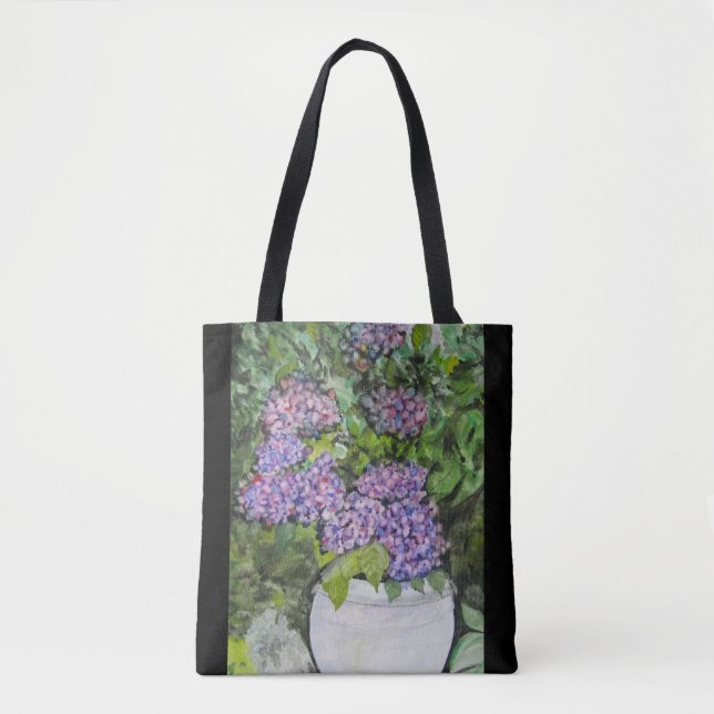 Hydrangeas Flowers Tote Bag (Front)