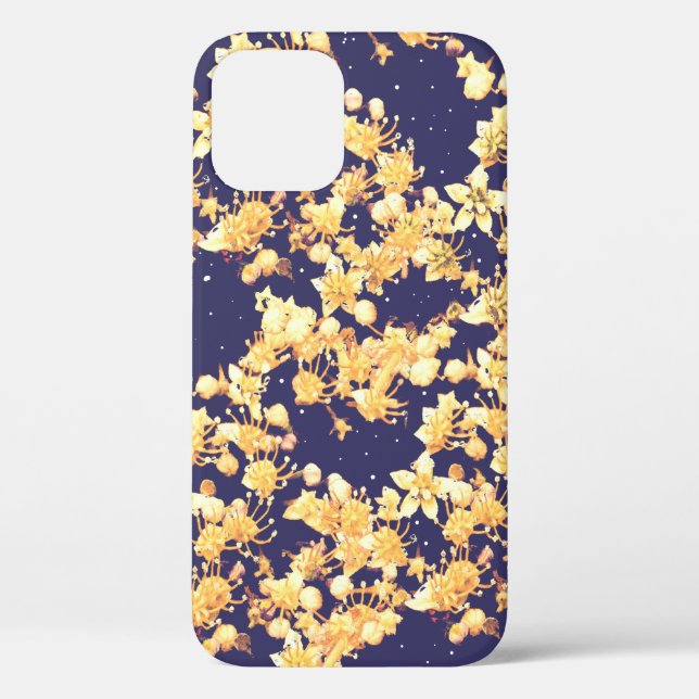 hydrangeas gold and night  Case-Mate iPhone case (Back)