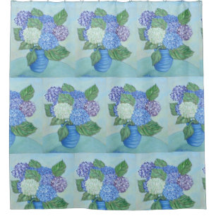 Hydrangeas In A Vase Shower Curtain