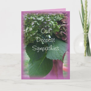 Hydrangeas in mauve vase-customise any occasion card