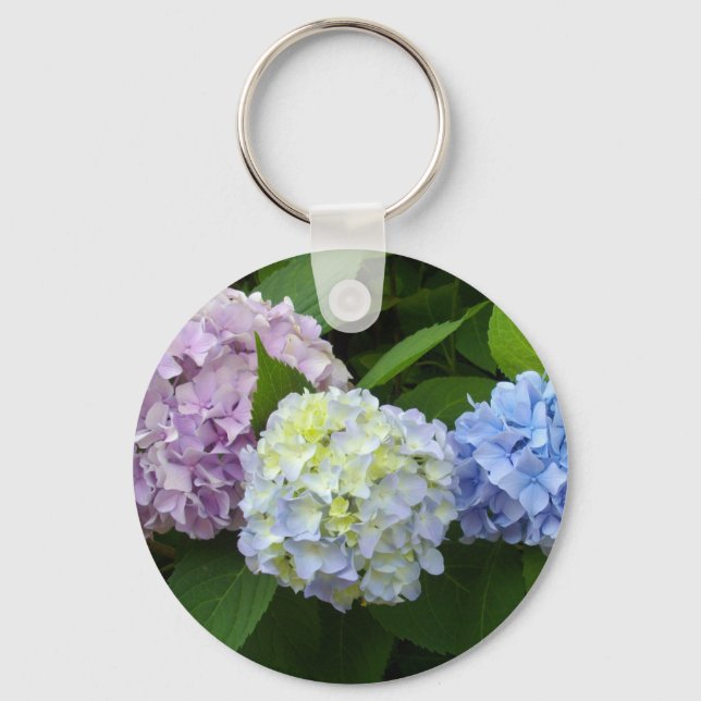 Hydrangeas Key Ring (Front)
