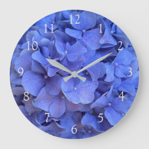hydrangeas  large clock