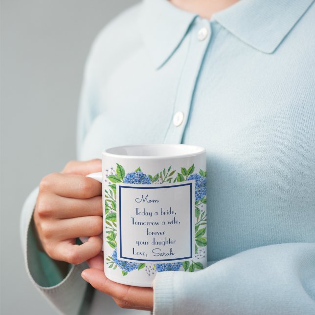 Hydrangeas Mother Of The Bride Gifts From Bride Coffee Mug (Creator Uploaded)