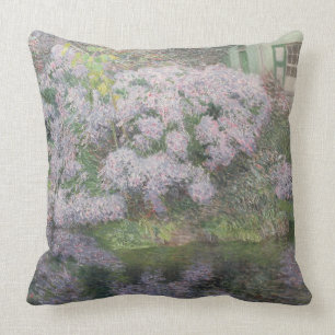 Hydrangeas on the banks of the River Lys, 1898 (oi Cushion