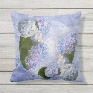 Hydrangeas Outdoor Pillow