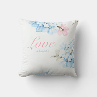 Hydrangeas Pastel Bloom Cushion
