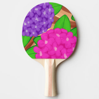 Hydrangeas Ping Pong Paddle