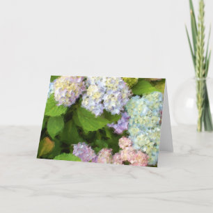 Hydrangeas Watercolor Greeting Card