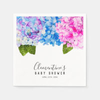 Hydrangeas Watercolor Painting | Baby Shower