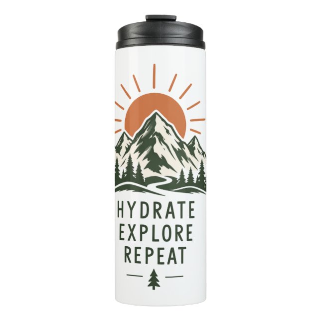 Hydrate Explore Repeat Stainless Steel Bottle (Front)