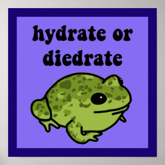 Hydrate Or Diedrate Frog Poster