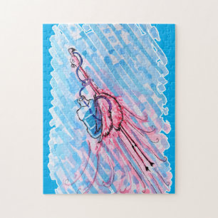 Hydrated Flamingo Jigsaw Puzzle