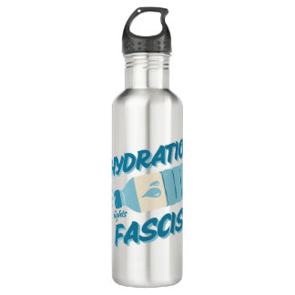 Hydration Fights Fascism Water Bottle