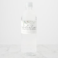 Hydration for the Celebration - Greenery Wedding