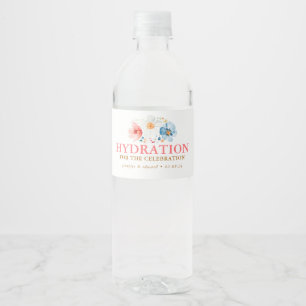 Hydration for the Celebration - Wildflowers Water Bottle Label