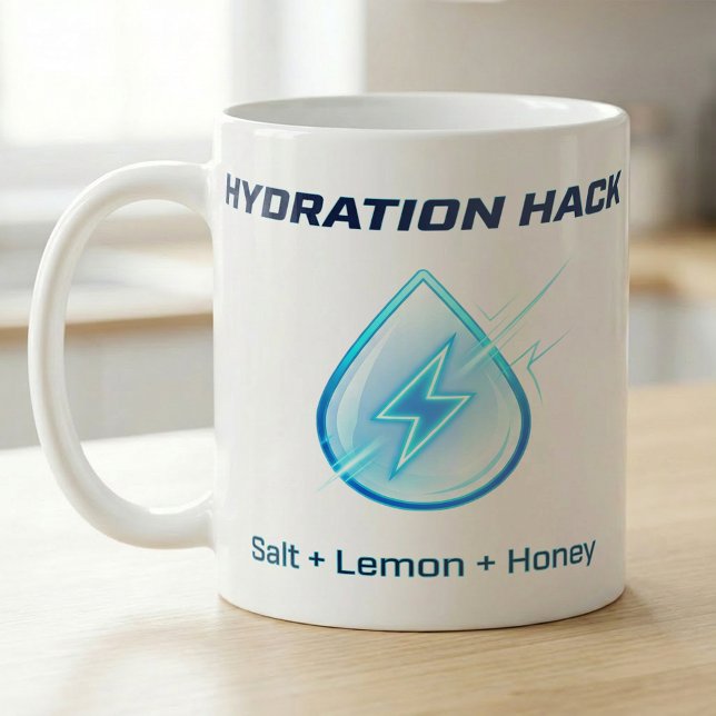 Hydration Hack Lemon Salt Honey Formula Coffee Mug (Creator Uploaded)