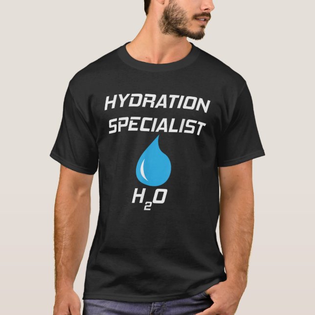 Hydration Specialist H2O Waterboy Shirt Team Manag (Front)