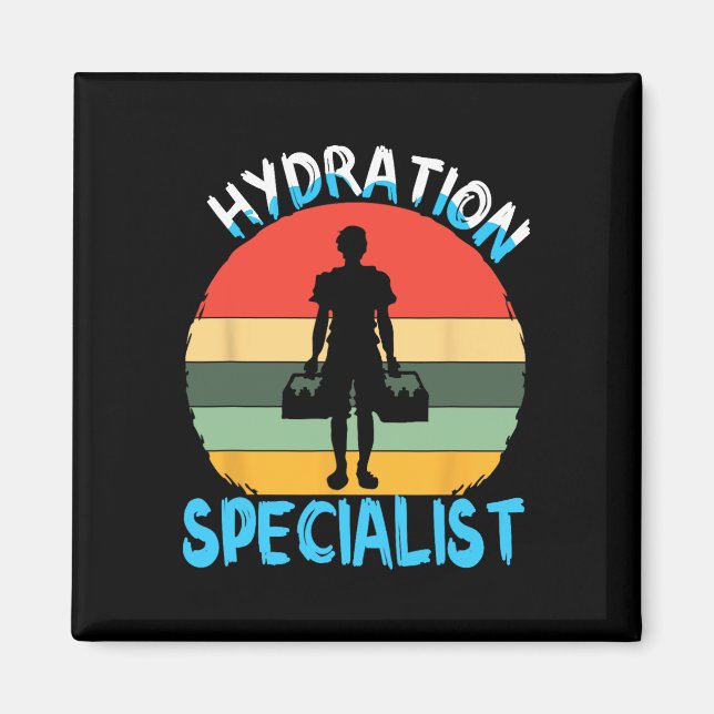Hydration Specialist Team Manager Football Hydrate Magnet (Front)
