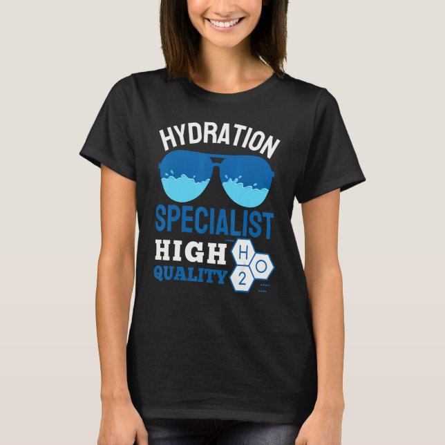 Hydration Specialist Team Manager Football Water B T-Shirt (Front)