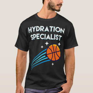 Hydration Specialist Waterboy Basketball Manager T-Shirt