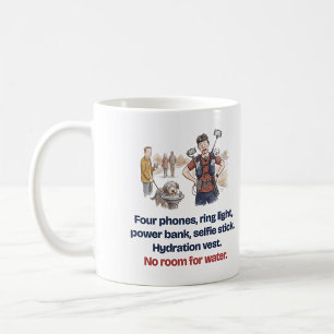 Hydration Vest No Room for Water Funny Runner Coffee Mug