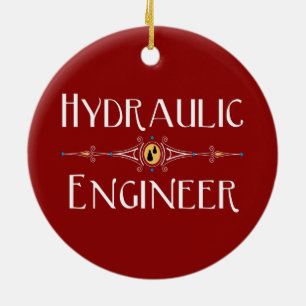 Hydraulic Engineer Decorative Line Ceramic Tree Decoration