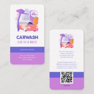 Hydro Car Wash Services   Professional Business Card