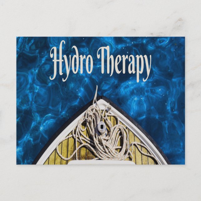 Hydro Therapy Boat Ocean Sailing Postcard (Front)