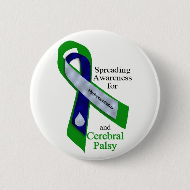 Hydrocephalus and Cerebral Palsy Button (Front)