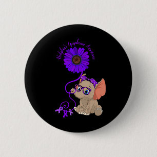 Hydrocephalus Awareness Blue Ribbon Gles 6 Cm Round Badge