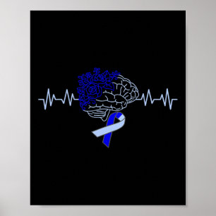 Hydrocephalus Awareness Design For Fighting Warrio Poster